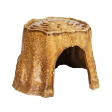 TEEWY EDIBLE STUMP HIDEOUT 13.5x12.5x8.0cm 145g - BROWN 1pc/box, 24boxes/outer 