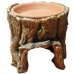 TREE STUMP FEEDING HIDEOUT W/OUT BASE 13cmLx13cmWx12cmH 1pc/box  