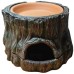 TREE STUMP FEEDING HIDEOUT W/BASE 15.2cmLx16.2cmWx8.9cmH 1pc/box  