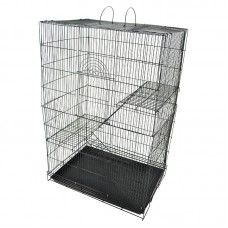 HAMSTER CAGE 61cmLx43cmWx90cmH - BLACK 1pc/outer 