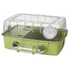 CARNO HAMSTER CAGE WITH RUNNING TUNNEL 51cmLx36cmWx24.2cmH - GREEN 4pcs/outer 