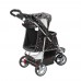 IBIYAYA BLACK PAW PRINT PET STROLLER stroller:100cmLx53cmWx100cmH cabin:55cmLx32cmWx54cmH 1pc/outer 