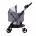 IBIYAYA EASY STROLLING PET BUGGY - SIMPLE GRAY Cabin:50cmLx33cmWx52cmH Stroller:87cmLx49cmWx96cmH 