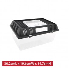 REPTILE PLASTIC TANK 30.2cmL x 19.6cmW x 14.7cmH 20pcs/outer
